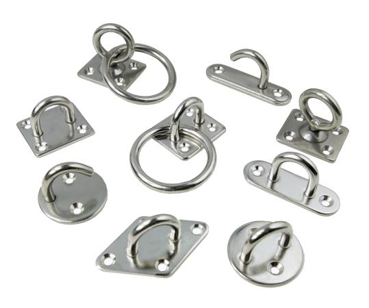 B-Ware Augplatten, verschiedene Formen, Edelstahl