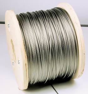 Rest 2,5 Meter, Edelstahl Drahtseil, flexibel, 7x7, D 2mm, V4A