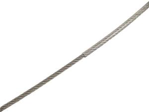 4mm Edelstahl Drahtseil Mit PVC-Ummantelung – 15m, 120kg Traglast, Inkl. 2 Klemmen – Für Wäscheleinen, Pflanzen & Co.