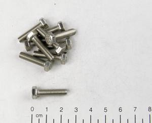 10x Edelstahl Sechskantschraube, M5x20mm, ISO 4017, V2A