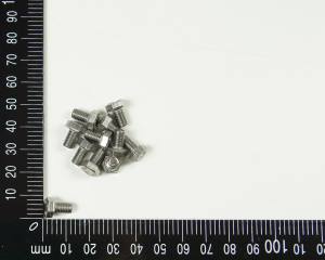 10x Edelstahl Sechskantschraube, M5x8mm, V4A