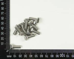 10x Edelstahl Sechskantschraube, M6x16mm, V4A