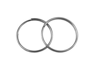 10x Edelstahl Sicherungsringe, Schlüsselringe, 25mm, Stärke 2mm, V4A