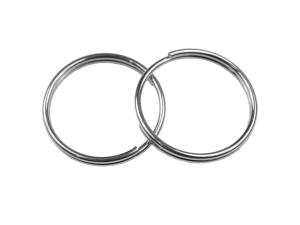 10x Edelstahl Sicherungsringe, Schlüsselringe, 26mm, Stärke 1,5mm