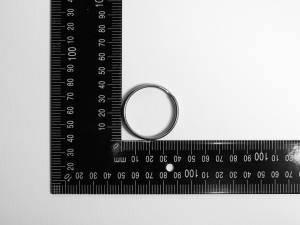 10x Edelstahl Sicherungsringe, Schlüsselringe, 40mm, Stärke 2,5mm