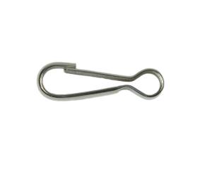 10x Edelstahl Simplexhaken, Simplex-Karabiner, 30mm, V2A / AISI 304