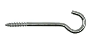 10x Schraubhaken, 7,0 x 35mm, Länge 140mm, Edelstahl V4A / AISI 316