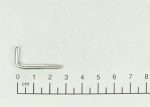 10x Schraubhaken, gerade, 3 x 11mm, Länge 30mm, Edelstahl V2A / AISI 304