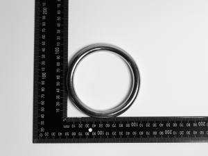 2x Edelstahl Ringe, geschweißt, Öse, 12x88 mm, rostfrei, V4A