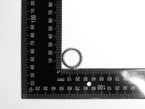 2x Edelstahl Ringe, geschweißt, Öse, 3x20 mm, V4A, rostfrei