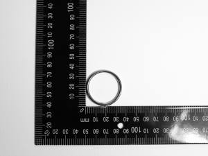 2x Edelstahl Ringe, geschweißt, Öse, 3x30 mm, rostfrei, V4A