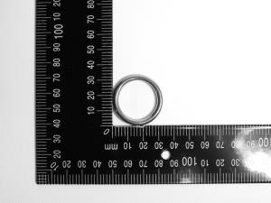 2x Edelstahl Ringe, geschweißt, Öse, 4x25 mm, rostfrei, V4A