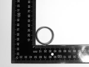 2x Edelstahl Ringe, geschweißt, Öse, 4x30 mm, rostfrei, V4A