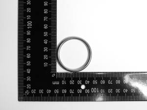 2x Edelstahl Ringe, geschweißt, Öse, 4x40 mm, rostfrei, V4A