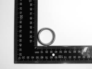 2x Edelstahl Ringe, geschweißt, Öse, 5x30 mm, rostfrei, V4A