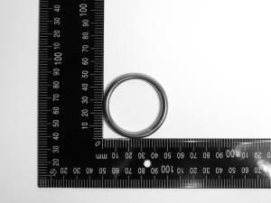 2x Edelstahl Ringe, geschweißt, Öse, 5x40 mm, rostfrei, V4A
