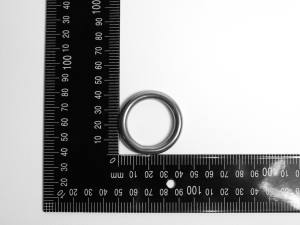 2x Edelstahl Ringe, geschweißt, Öse, 6x30 mm, rostfrei, V4A