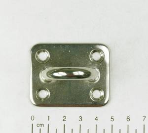 Edelstahl Augplatte / Deckauge - D8 - 50 x 40mm, V4A
