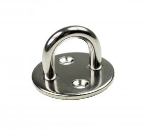 B-Ware KAMERO Edelstahl Augplatte / Deckauge -  rund - D6, D=40mm, V4A