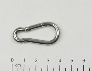 Edelstahl Karabiner, Karabinerhaken, 4x40mm, V4A / AISI 316