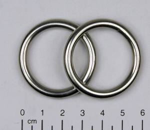 2x Edelstahl Ringe, geschweißt, Öse, 4x30 mm, rostfrei, V4A