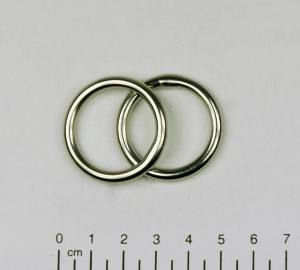 2x Edelstahl Ringe, geschweißt, Öse, 5x30 mm, rostfrei, V4A