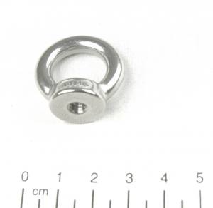 Ringmutter, metrisches Gewinde, M6, Edelstahl V4A