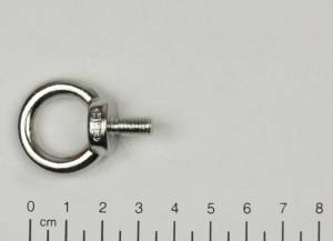 Ringschraube, metrisches Gewinde, M6 x 10mm, Edelstahl V4A