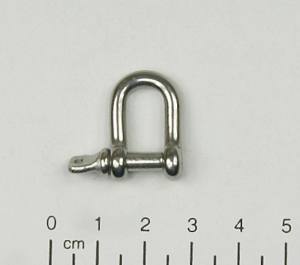 Schäkel, standard, gerade, M4, 4mm, Edelstahl V4A