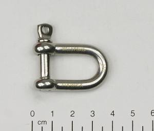 Schäkel, standard, gerade, M6, 6mm, Edelstahl V4A