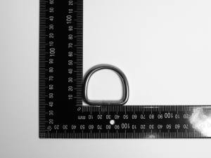 Edelstahl D-Ring, geschweißt, 6x40mm, Innenhöhe ca. 34mm, V4A, rostfrei