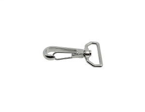 Edelstahl Gurthaken mit Wirbel, Bimini, 65x37mm, V4A