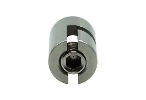 Edelstahl Kreuzklemme, 0-90° mit M10 Anschluss für Drahtseile mit 2mm
