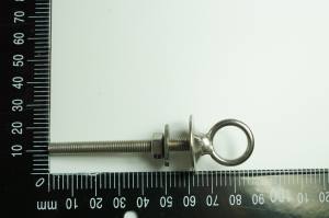 Edelstahl Ringschraube mit Kragen, metrisches Gewinde, M6x60mm, V4A