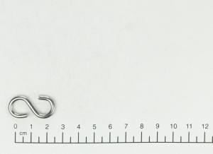 Edelstahl S-Haken, symmetrisch, D=3mm, V4A