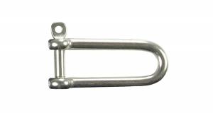 Edelstahl Schäkel, Fallschäkel, lang, M4, 4mm, V4A