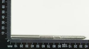 1x Edelstahl Stockschrauben, M8, 8x140mm