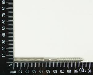 5x Edelstahl Stockschrauben, M8, 8x100mm