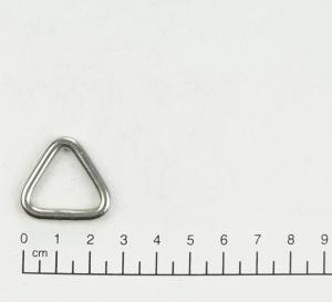 2x Edelstahl Triangel Ringe, Dreieck, geschweißt, 4x20 mm, V4A, rostfrei