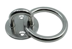 KAMERO 1 Stück Edelstahl V4A, Klappauge Mit D-Ring Bodenhalterung, D6