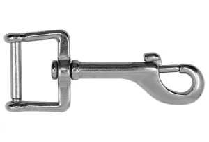 KAMERO Edelstahl Wirbelkarabiner, Gabel mit Innensechskant weit 30mm, Länge 104mm, V4A