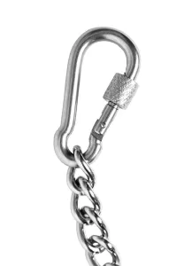 KAMERO Schlüsselkette für Schlüsselbund, Panzerkette, 61cm, Edelstahl, rostfrei