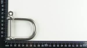 Schäkel, standard, gerade, breite Öffnung, weit, M10, 10mm, Edelstahl V4A