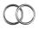 2x Edelstahl Ringe, geschweißt, Öse, 3x20 mm, V4A, rostfrei