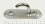 Edelstahl Augplatte / Deckauge mit Haken, schmal, D9 - 100 x 32mm, V4A