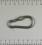 Edelstahl Karabiner - 6x60mm, Sicherung, V4A / AISI 316