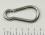 Edelstahl Karabiner, Karabinerhaken, 6x60mm, V4A / AISI 316