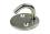 B-Ware Edelstahl Augplatte / Deckauge mit Haken, rund, D5, D=33mm, V4A
