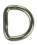 Edelstahl D-Ring, geschweißt, 6x40mm, Innenhöhe ca. 34mm, V4A, rostfrei