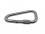 Edelstahl Karabiner, 11x120mm, Sicherung, asymmetrisch, V4A